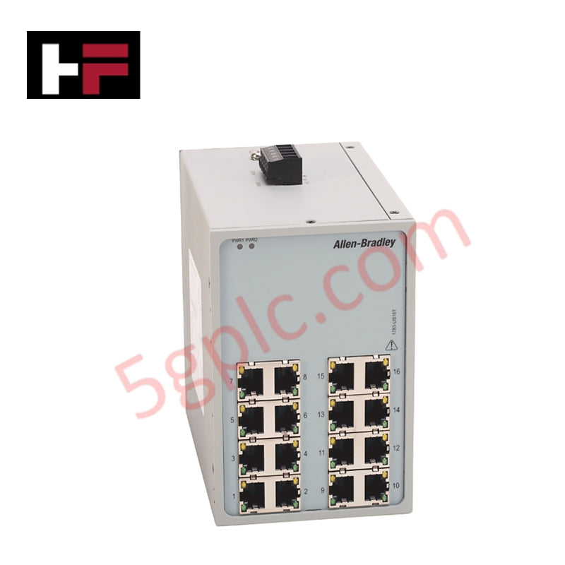 محول إيثرنت غير مدار ستراتيكس 1783-US16T من ألين-برادلي بسعة 16 منفذاً