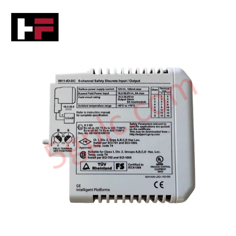 ماژول ورودی/خروجی گسسته SafetyNet مدل GE 8811-IO-DC