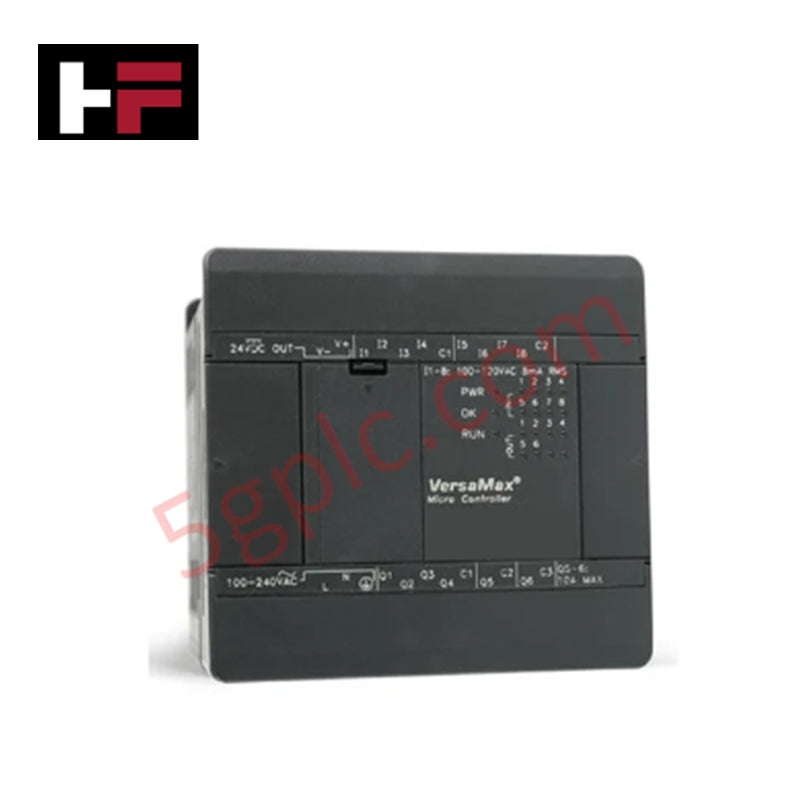 VersaMax IC200UDR120 GE Fanuc Pengendali Logika Terprogram Mikro dengan 12 Masukan dan 8 Keluaran Relay