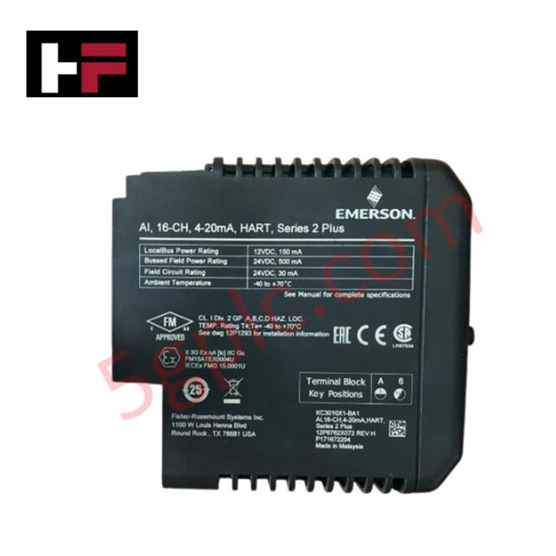 KC3010X1-BA1 | Emerson Fisher-Rosemount DeltaV सीरीज 2 प्लस 16-चैनल एनालॉग इनपुट मॉड्यूल
