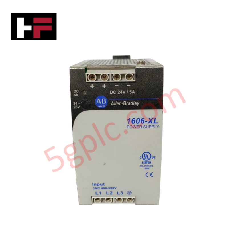 Allen-Bradley 1606-XL120E-3 XL 120W Three-Phase DIN Rail Power Supply