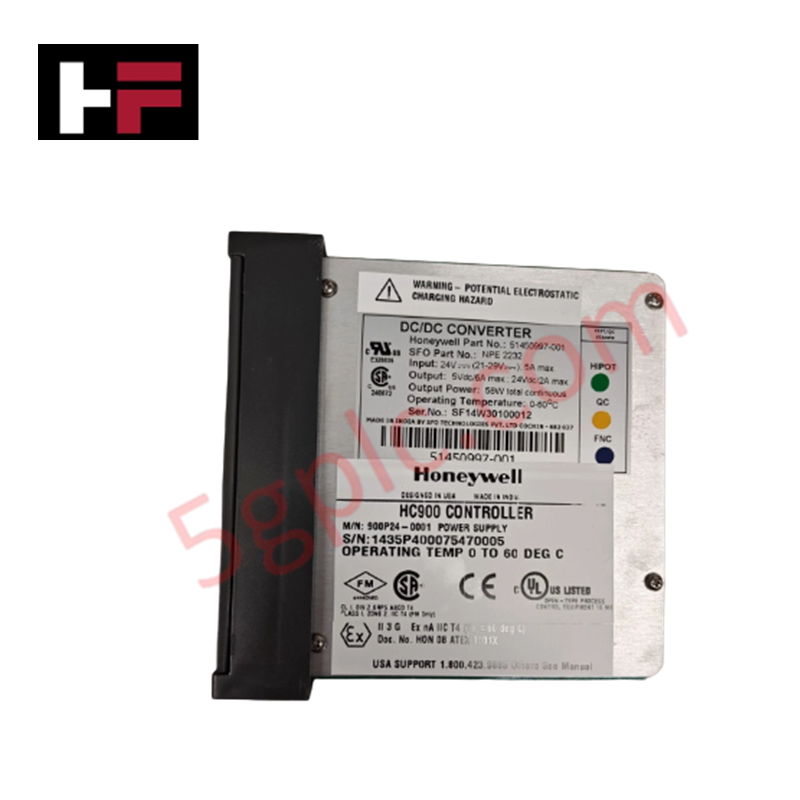 ماژول منبع تغذیه ControlEdge HC900 هانی‌ول مدل 900P24-0001