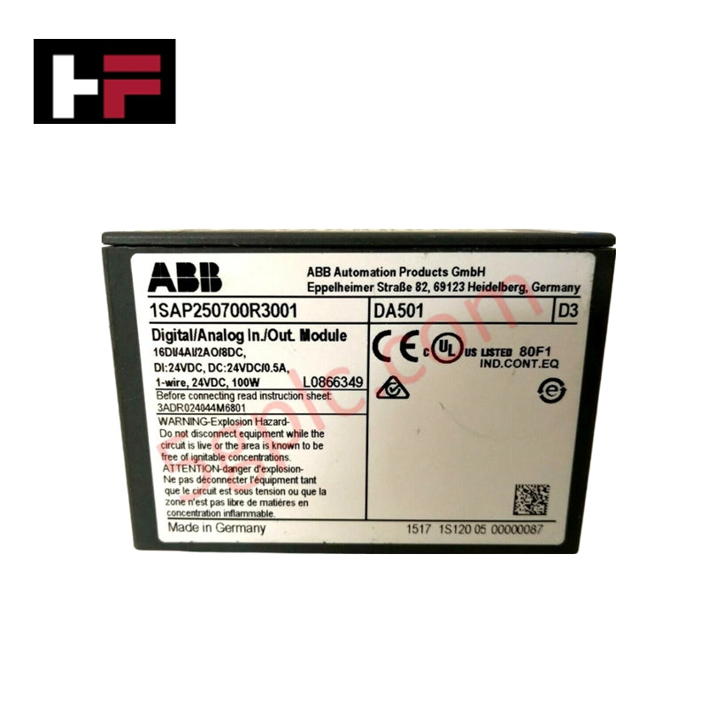 DA501 1SAP250700R0001 | ABB S500 Digital/Analog I/O Module