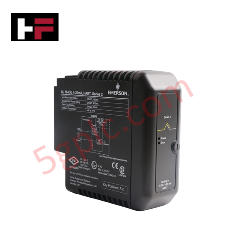 بطاقة واجهة الإدخال/الإخراج المنفصلة عالية السرعة DeltaV من Emerson موديل KJ3203X1-BA1