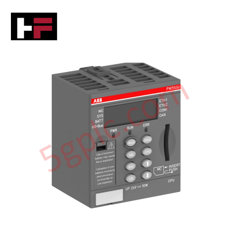 ABB PM5650-2ETH 3ABD00038895 AC500 PLC Processor Module